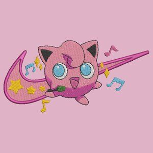 Nike Pokemon Jigglypuff TODDLER Embroidered Crewneck Sweatshirt Swoosh Gamer